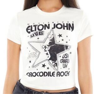 Cropped Elton John teeshirt